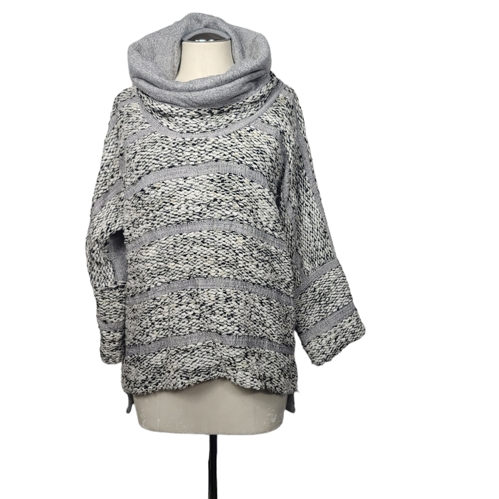 Dolan Cowl Neck Striped Sweater L